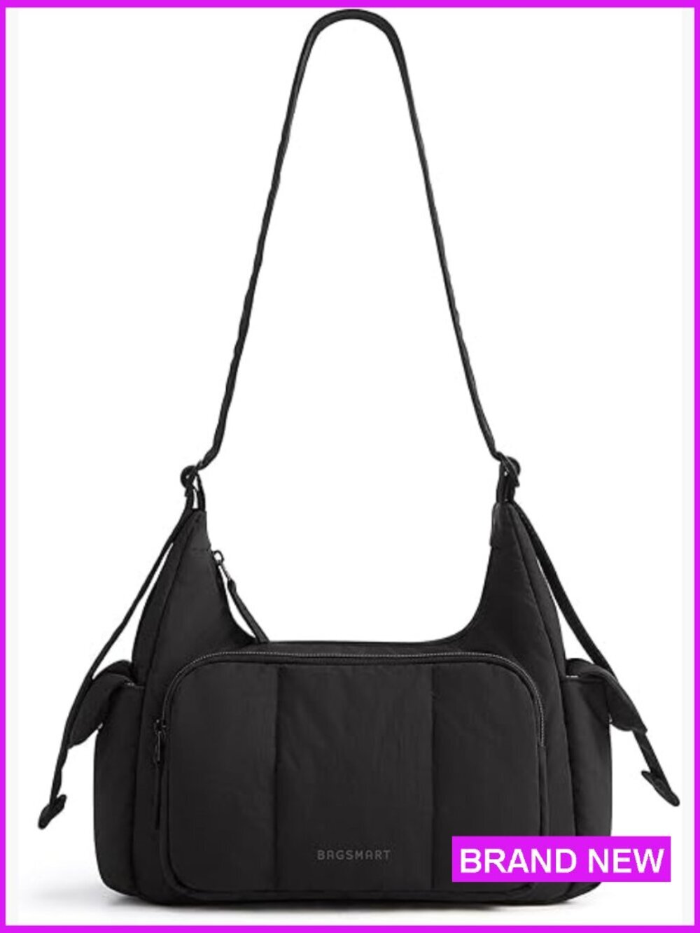 Quilted Crossbody Bag for Women, Lightweight Puffer Hobo Purse with Adjustable